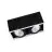 Ledvance LED Spot Vierkant Multi Kantelbaar Zwart-Wit 2x30W 5400lm 38D - 840 Koel Wit | Zaagmaat 320x160mm
