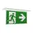 Ansell LED Inbouw Nooduitgang bord Razzo Wit 4.5W 100lm - 860 Daglicht | DALI - Testknop